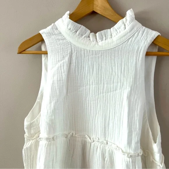 Pomander place tuckernucker white Gauze a line swing Morgan Dress xxxl 3XL NWOT - Picture 4 of 7